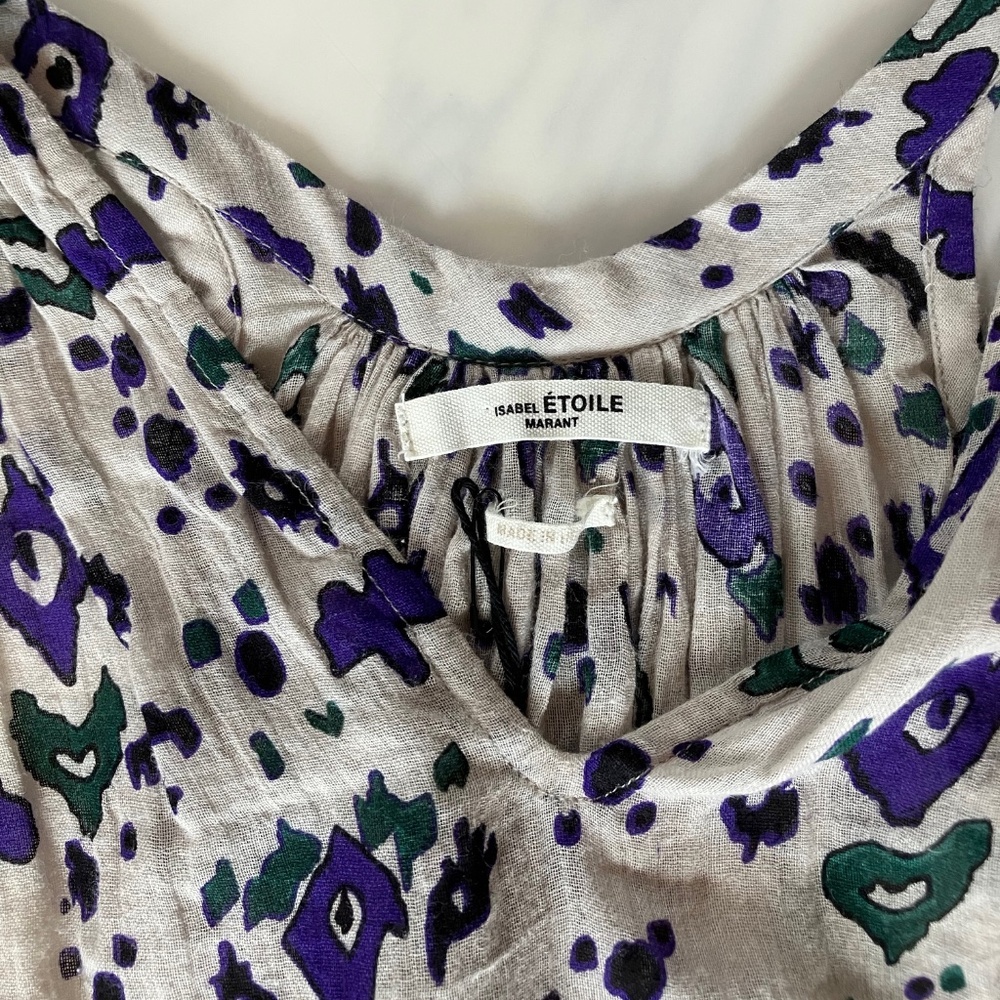 Isabel Marant Ryson Lightweight Cotton Sleeveless Top 40 M L - Picture 4 of 5